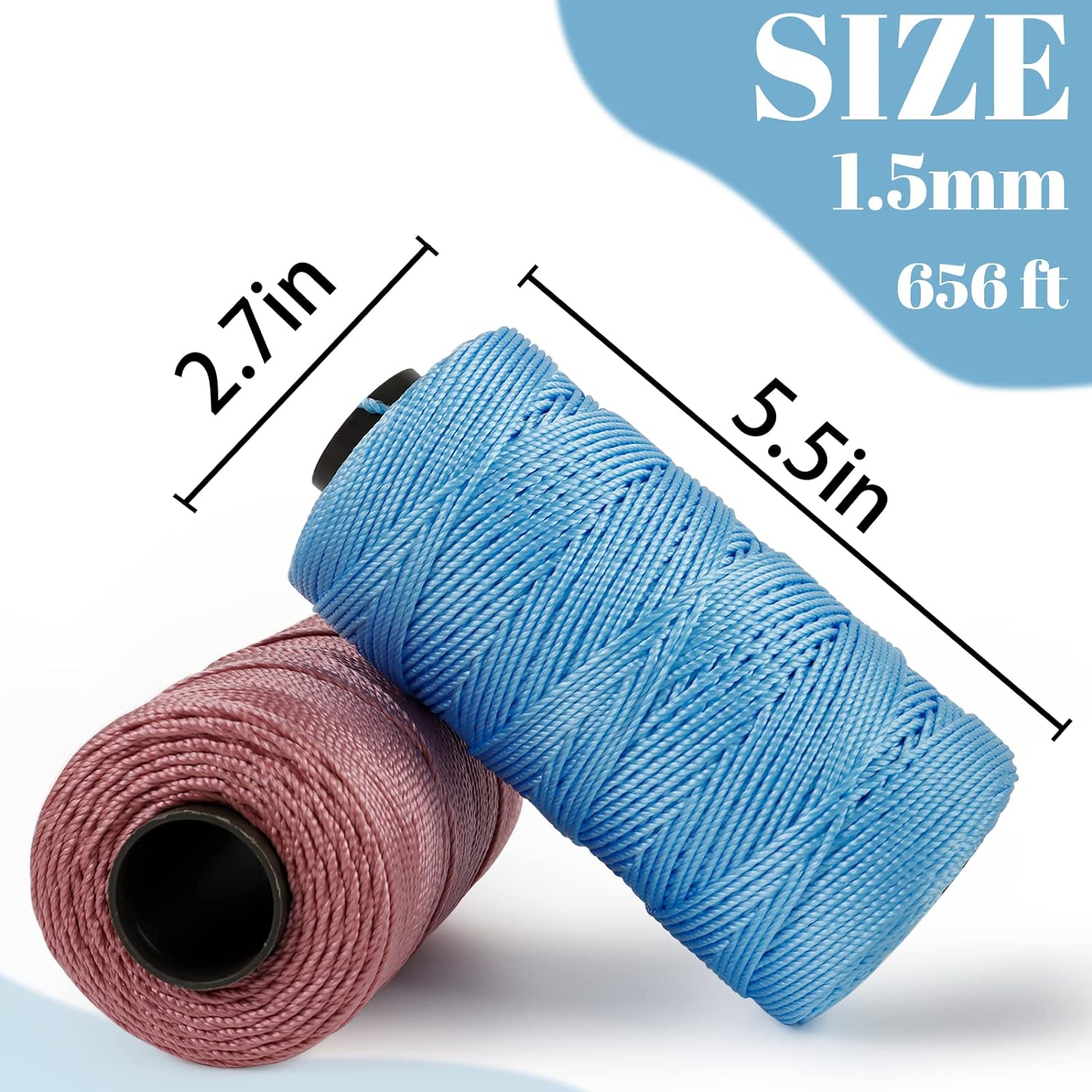 1,5 mm 200 m Häkel-Strickgarn, DIY-Handwerk, Eisseide, Polypropylen-Garn für Hütte, NäHenne, Taschen, mehrfarbiger Häkelgarn