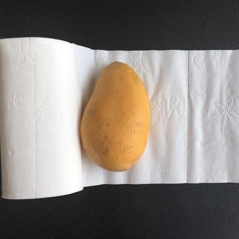 10 rolls 4 Ply Toilet Paper Bulk Rolls Bath Tissue home Bath paper White Soft Small roll Hotel Paper Raw Wood Pulp