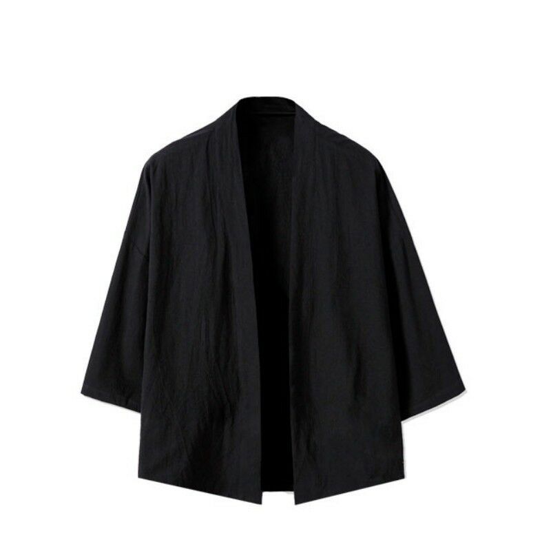 Men Cardigan Noragi Jacket Plus Size Loose Kimono ... – Grandado