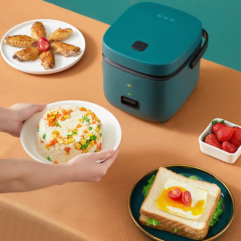 1,2 L Nette Mini Reiskocher Kleine 1-2 Person Reiskocher Haushalts Einzigen Küche Kleine Haushalts Geräte Mit griff 220V