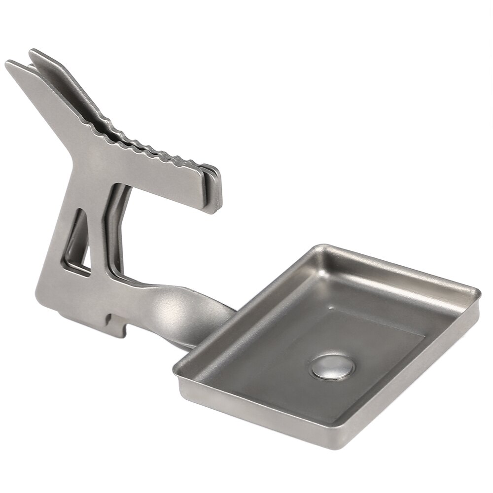 Lixada Ultralight Folding Camping Titanium Solidified Alcohol Stove Outdoor Stove Alcohol Burner for Outdoor Camping Hiking