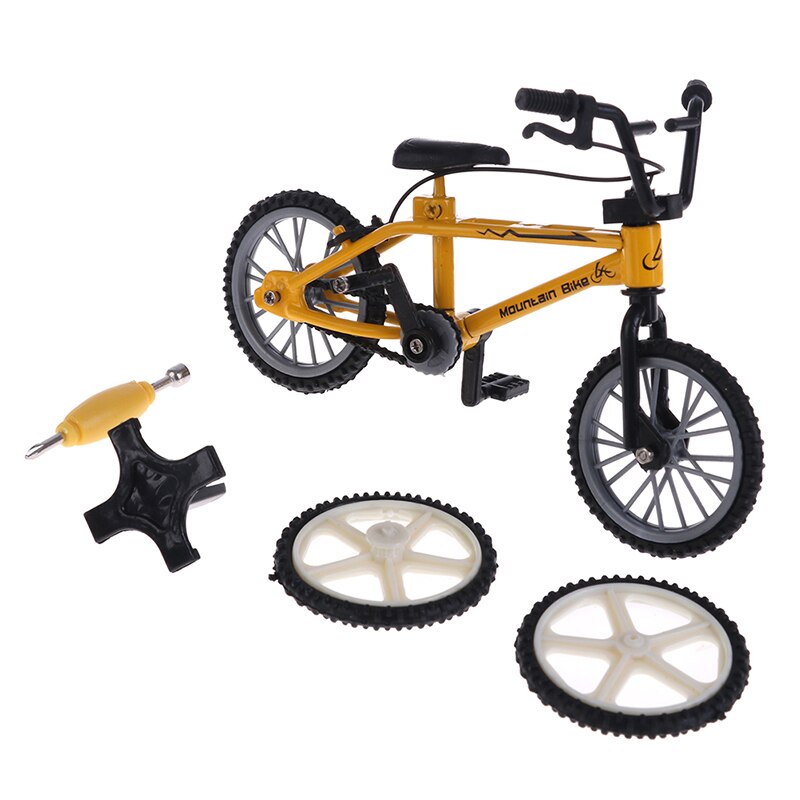 1 Pc Doigt Vélo Mini Vélo De Doigt Jouets VTT Vélo Doigt Scooter Jouet Jeu Costume Enfants: YELLOW