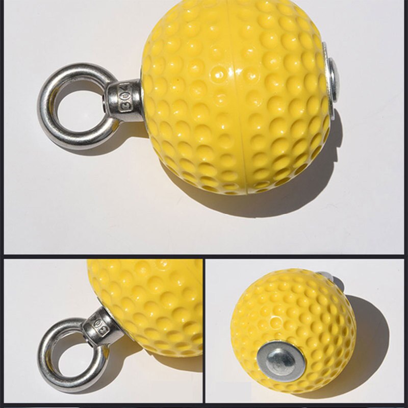 Pull-Up Ball with Heavy Duty Strap Non-Slip Hand Exercise Cannonball Grip for Hand Strength Climbing Arm Muscle Training Power