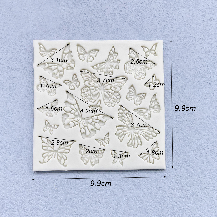 Stampo per torta in silicone a forma di farfalla Sugarcraft Strumenti in resina per cupcake al cioccolato Strumenti per decorare fondente