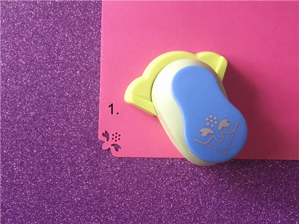 FreeShip 1PC Lever Corner Punch diy border craft punch 9 edge hole punches embossing cortador de scrapbook paper cutter: Army Green