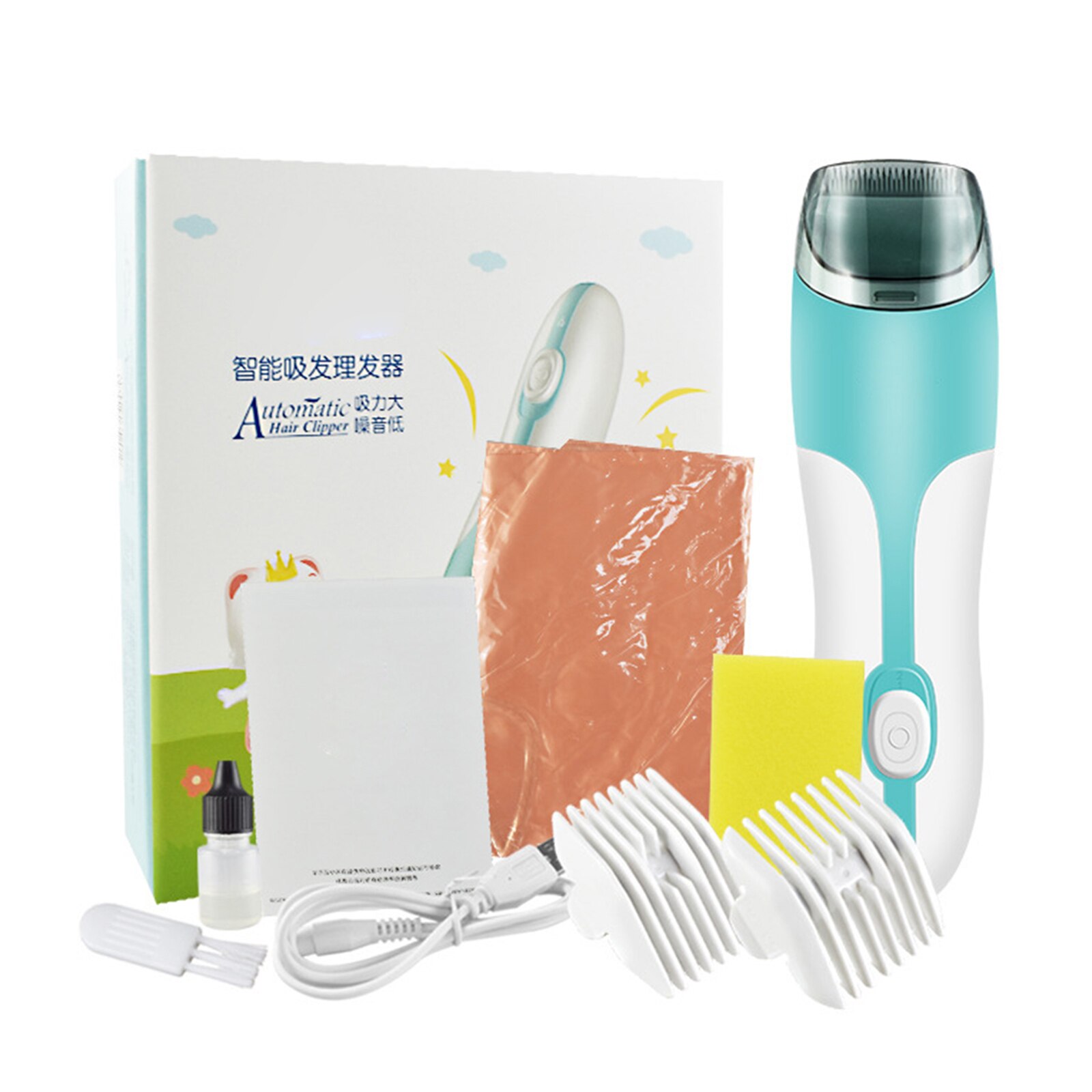 Lâminas cerâmicas clippers de cabelo elétrico kit sem fio recarregável cuidados com o bebê profissional à prova dwaterproof água