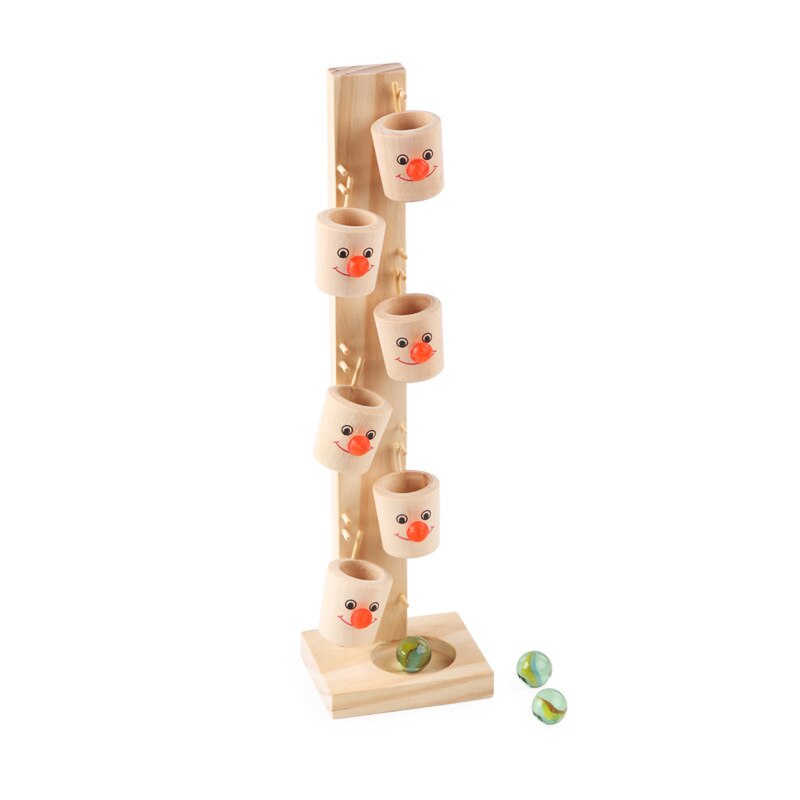 Kinderen Educatief Speelgoed Houten Clown Giet Tafel Fun Ouder-kind Interactieve Tafelblad Game Marmer Speelgoed: Default Title
