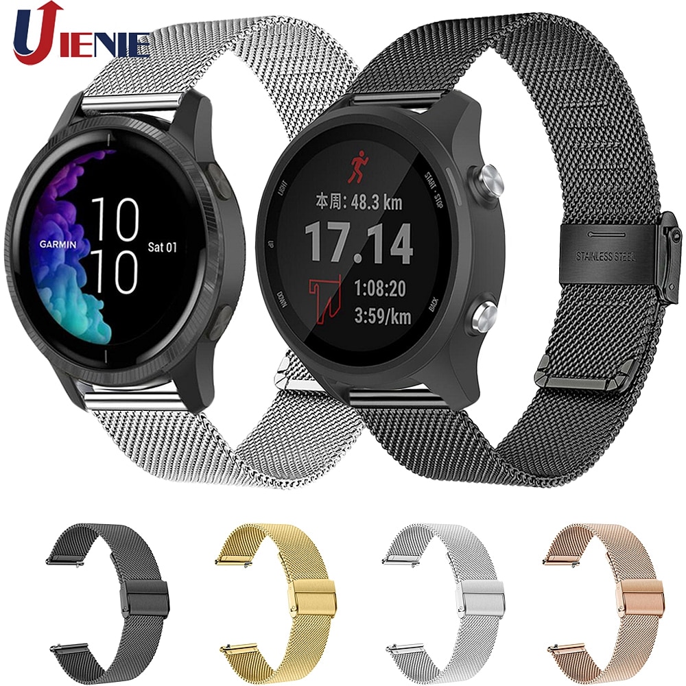 20mm Milanese Armband für Garmin Forerunner 245 M/ Vivoactive 3 Armband Armband Armband für Garmin Venu / GarminMove 3 & Luxe