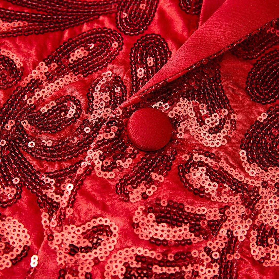 Veste de Costume de luxe en velours rouge pour hommes, Blazer à motif Floral, châle , à revers, Costume de chanteur de scène
