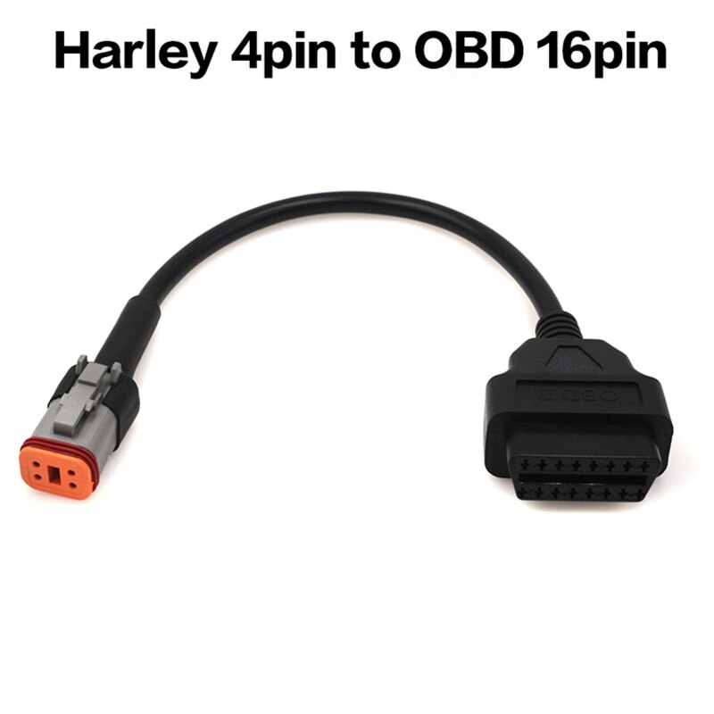 50JA Antihechtende OBD2 Connector Adapter 4 Pin Naar 16 Pin Diagnostische Kabel Voor Motorfiets Obd2 Diagnostic Adapter