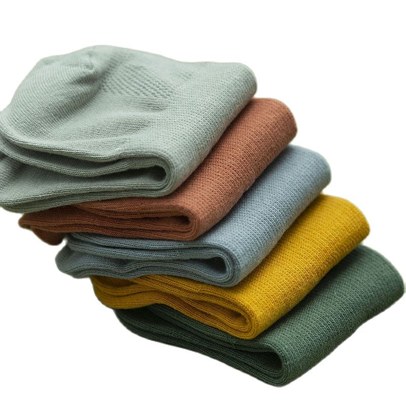 5 Pairs Zomer Mannen 100 Katoen Korte Mesh Sokken Man Harajukcomfortable Effen Kleur Casual Enkelsok Mannelijke Netto Sneaker Sok