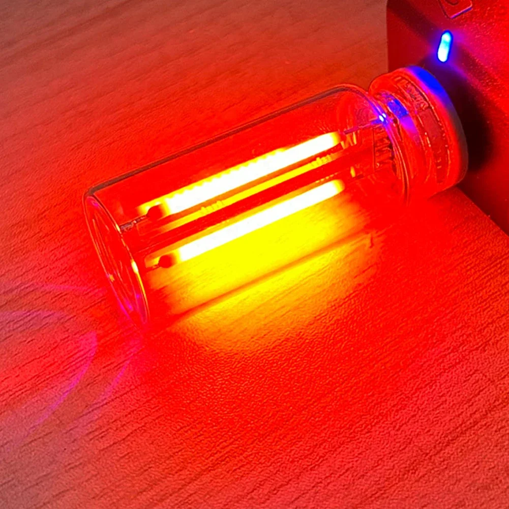 Rétro USB LED Filament tactile gradation ampoule 5V rétro LED Edison ampoule veilleuse Camping incandescent décoratif LED éclairage: Rouge