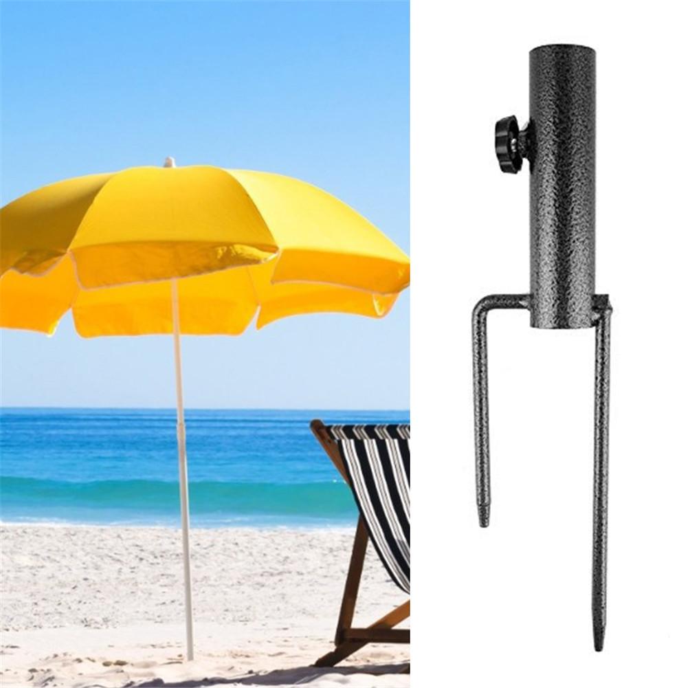 Garden supplies Umbrella Anchor Portable Umbrella Base Stand Patio Umbrella Steel Anchor Beach Umbrella Metal Ground Grass Auger