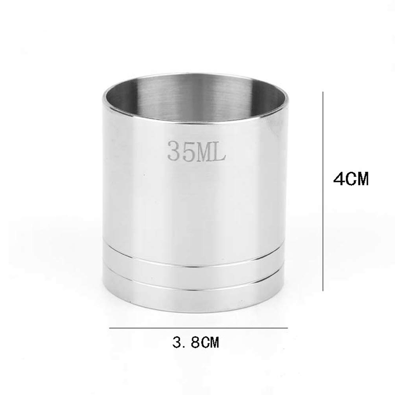 UPORS-Jigger de Bar de acero inoxidable, taza medidora práctica de 25/35/50ml, herramientas para barman, cóctel, Jigger, Bar: 35ml