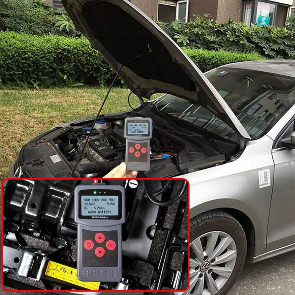MICRO-200 PRO Car Battery Tester AGM EFB Gel Automotive Load Battery System Analyzer 12V Multi-Language Digital Battery Tester
