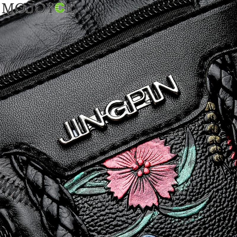 Små håndvesker i skinn for kvinner blomster tote bag kvinnelig bolsa feminina crossbody vesker for kvinner