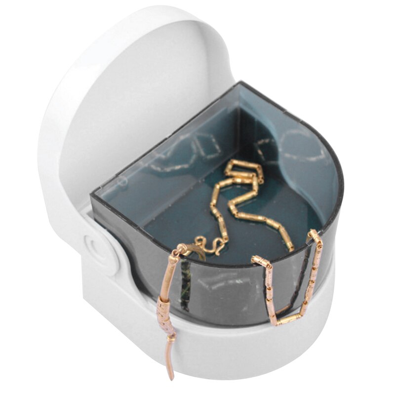 Mini tvätt smycken rengöringsmedel vibrationshalsband maskintvätt glasögon mini ultraljud rengöringsmedel bad rengöringsmaskin verktyg
