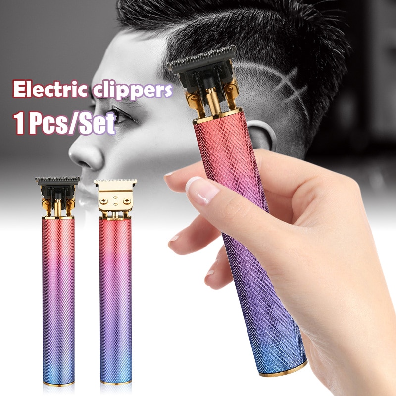 Tondeuse baardtrimmer olie hoofd haar mannen kapsel styling draadloos start met één knop usb-oplaadbaar geluidsarm gereedschap