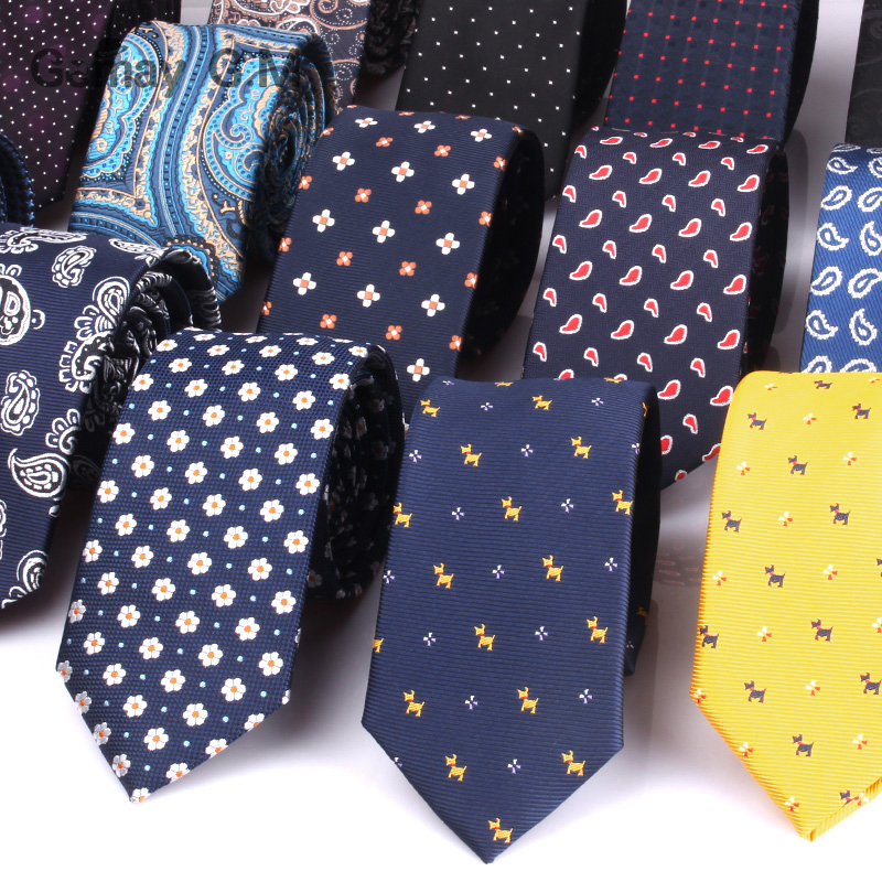 Jacquard vevd halsslips for menn bryllup business klassiske slips polyester slim herre slips for dress 6cm bredde slips