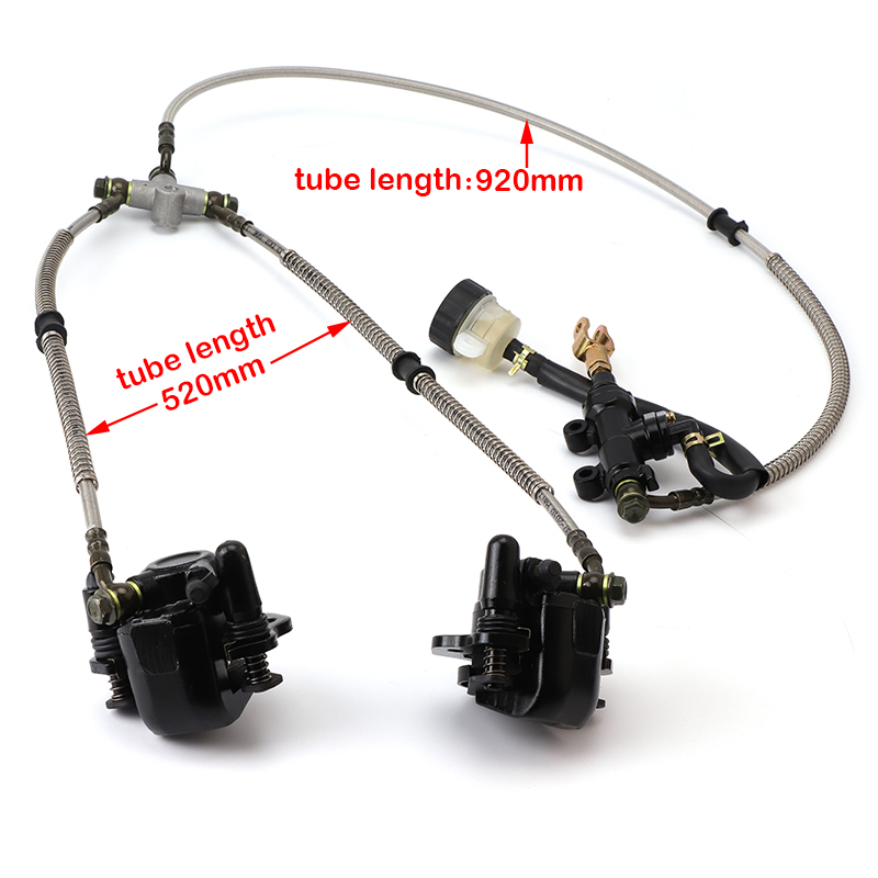 Ensemble d'étrier de frein à Double disque hydraulique arrière, pour 150cc 200cc 250cc ATV Go kart UTV Buggy Quad Dirt Bike, pièces