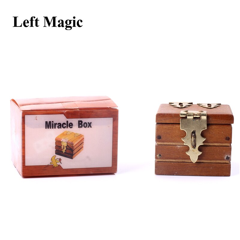 mini Scatola Chiusa (miracolo scatola) trucchi magici previsione scatola di legno chiudere su trucco magico accessorio commedia G8035