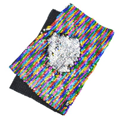 Tela A4 de lentejuelas reversibles de colores para mujer, tejido cosido para bricolaje, hecho a mano, ropa, bolso, decoración, materiales de retales: 3
