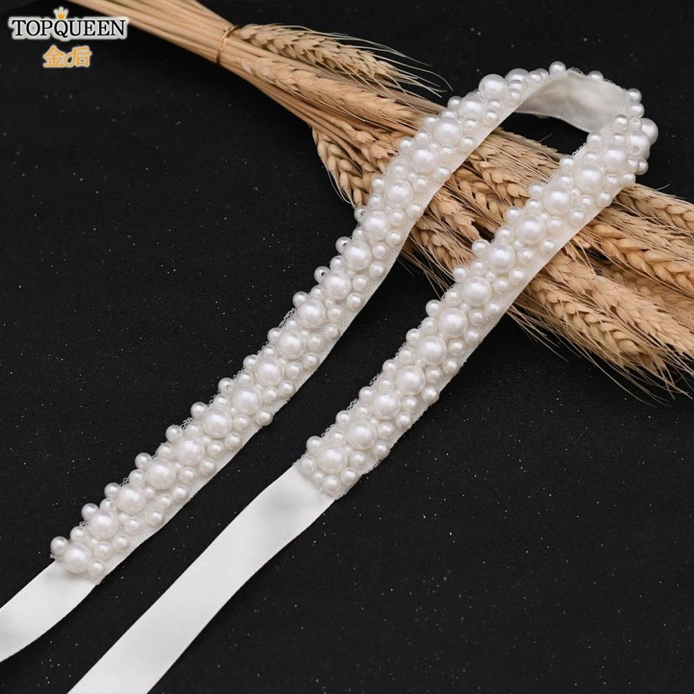 Topqueen S184 Bruids Riem Lange Parel Bruiloft Bruids Riem Bruiloft Accessoires Riemen Bruidsmeisje Riemen Voor Jurken Wedding Sash