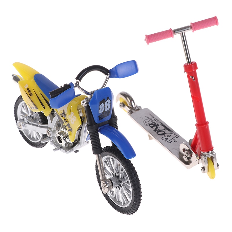 Mini Metal Finger Scooter Two Wheels Alloy Motorcycle Children Educational Toys Bikebicycle Model Toys Or Boys