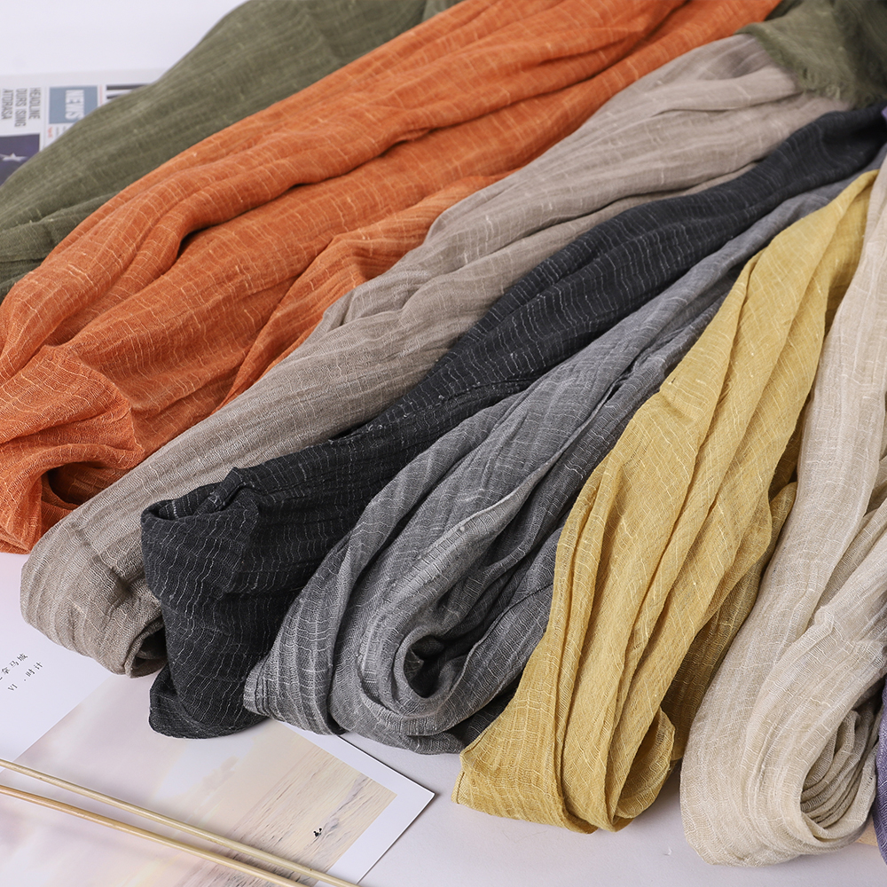 Bufanda de de lujo para mujer, chal de playa, bufandas de algodón a la para mujer, Bandana pashmina musulmana, hijab silenciador, Otoño Invierno