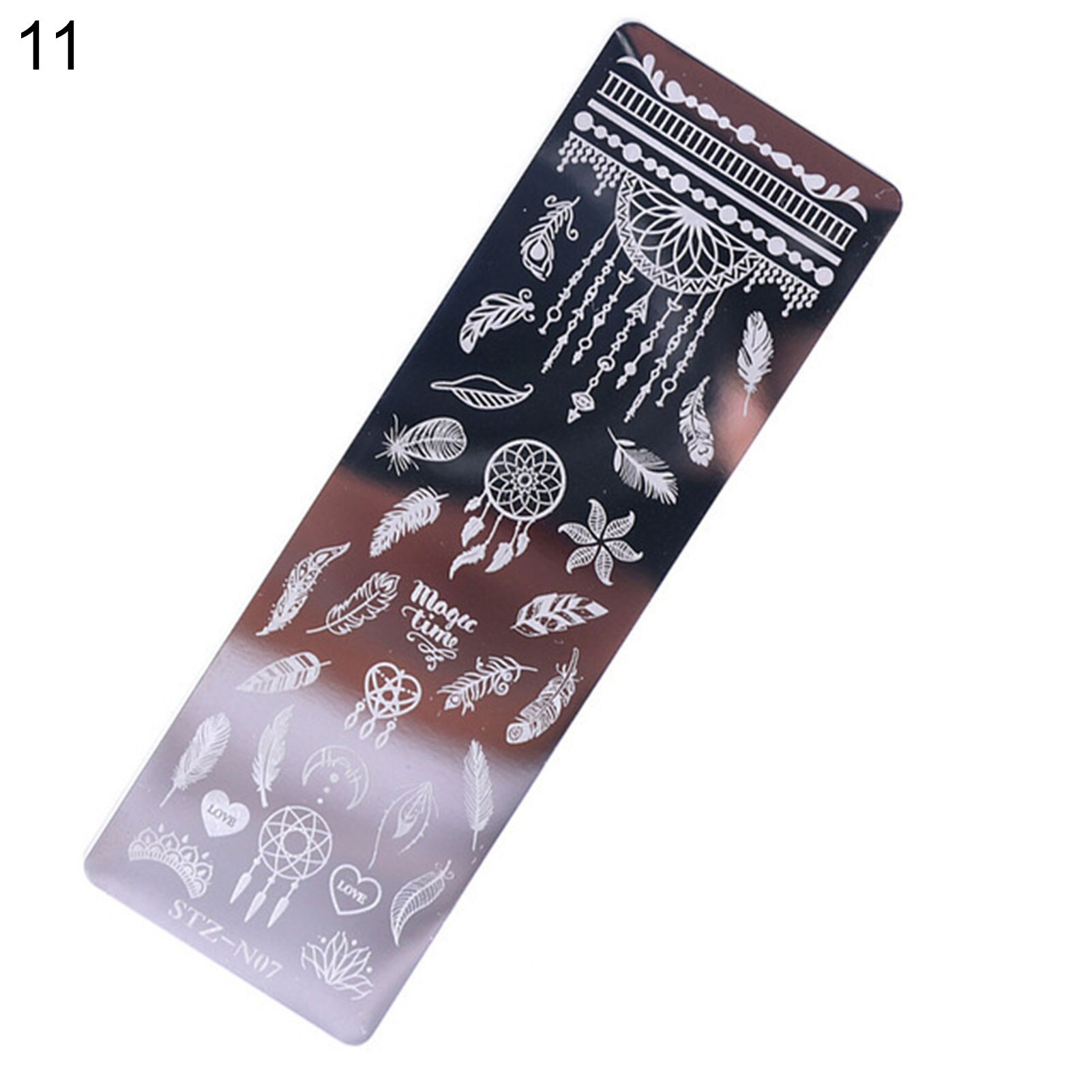 Accessoires pour ongles, tampon à tête Double face, polissage, peinture, dessin, manucure, stylo, outil de Nail Art,: 11