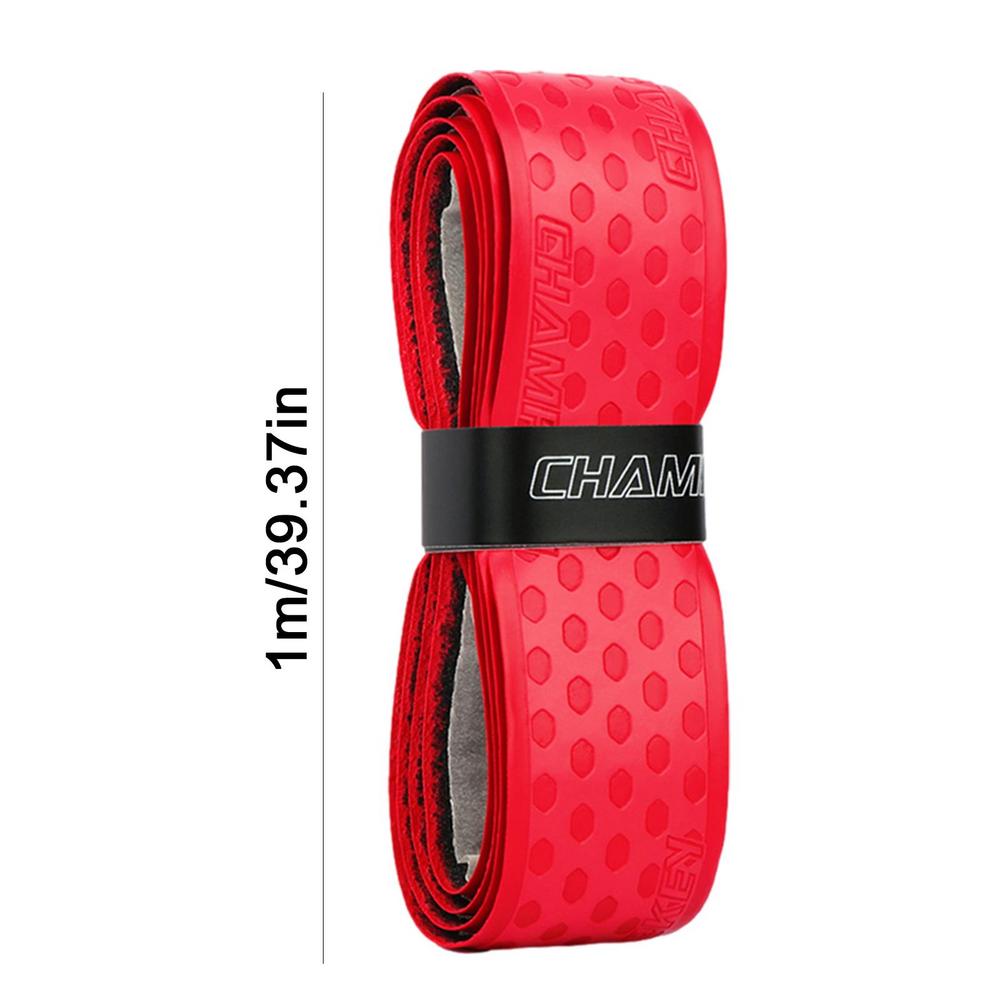 1m Tennis Racket Grip Tape Anti-slip Sweatbands Badminton Tennis Racket Overgrip Absorbs Sweat Anti Slip for Racket Handle: Red