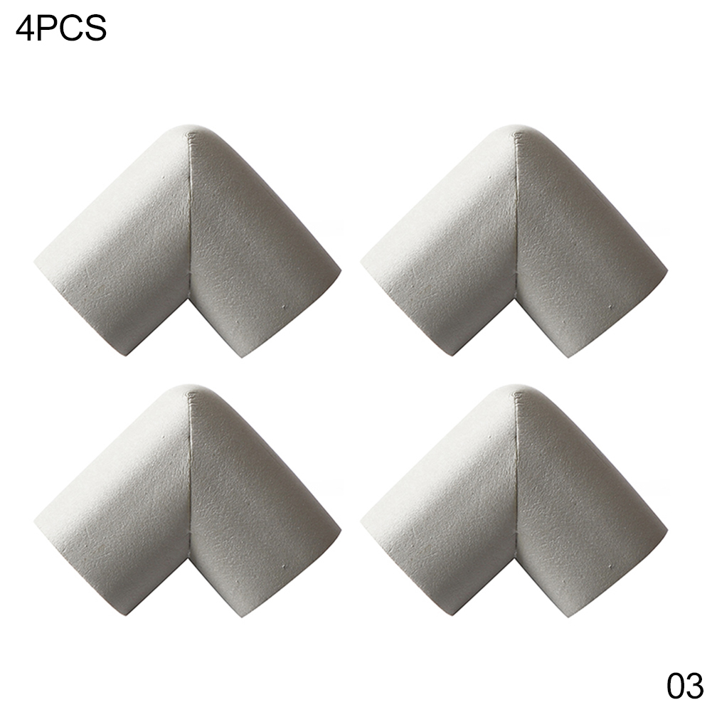 4 Stuks Baby Tafel Hoek Beschermer Bescherming Bescherming Bescherming Bescherming Kinderen Kinderen Rand Cover Pad Hoek Bumper Anti-Botsing Schuim: GRIJS
