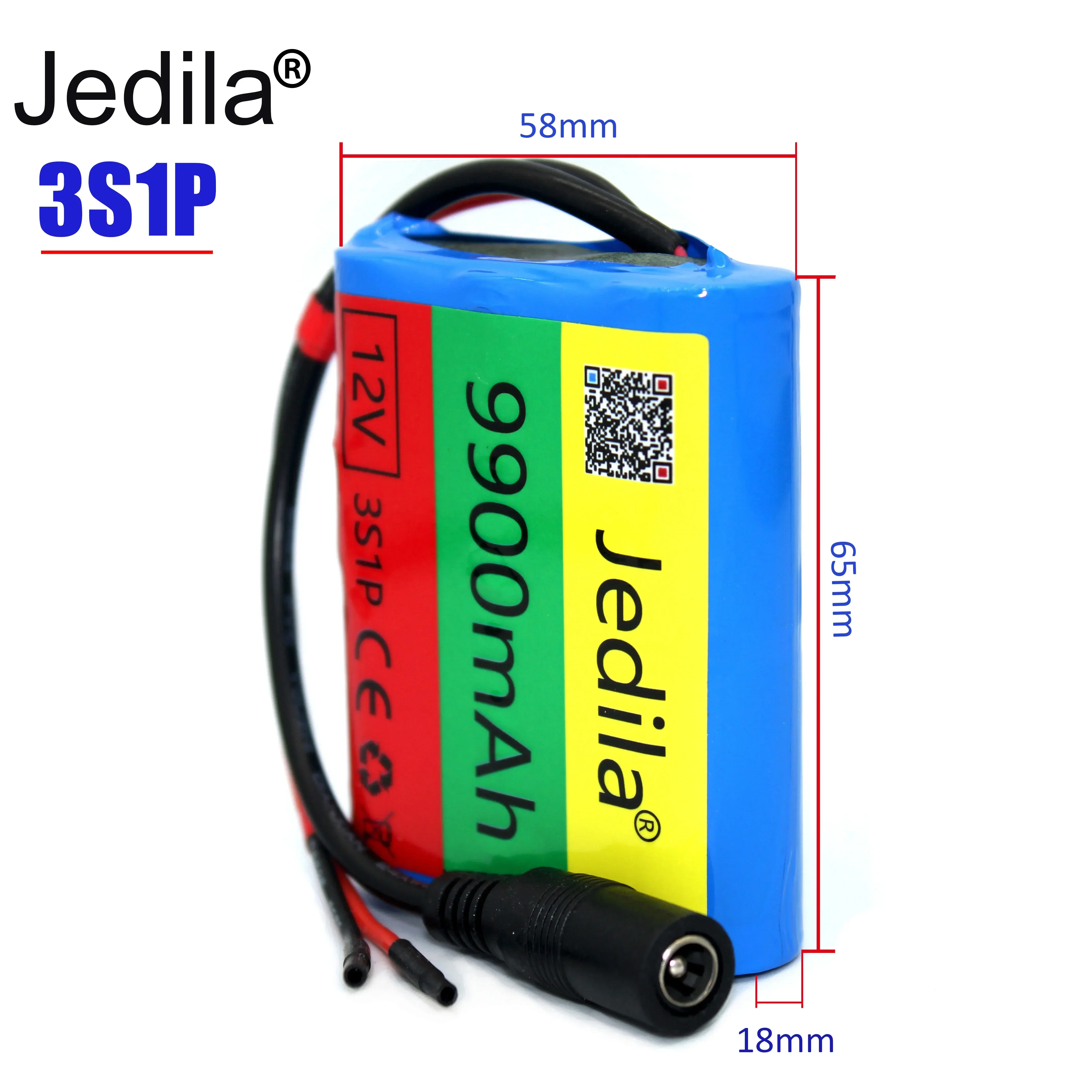 .12V.9900 mAh.3S1P.Batterie Au Lithium.18650.Batterie Au Lithium Pack Protection Conseil Rechargeable.1A Chargeur.