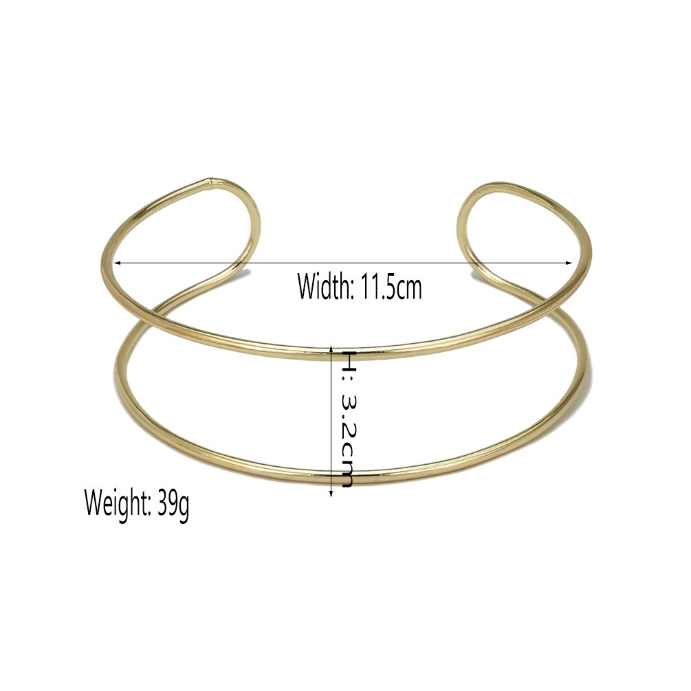 Moda liga torques gargantilha colares para as mulheres 2022 de metal bib chocker colar colar de instrução jóias bijoux punk design