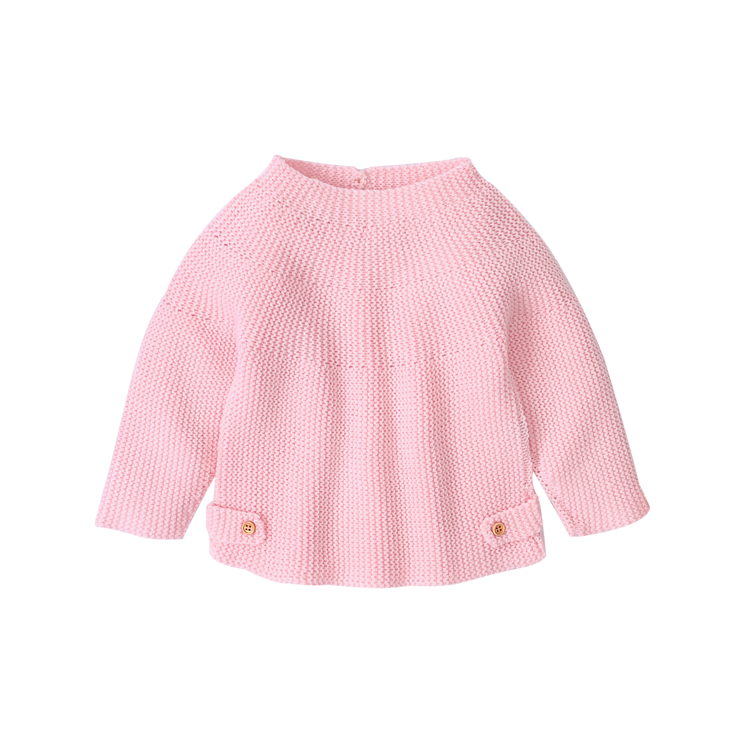 Autumn Baby Boys Girls Sweaters Kids Sweaters Winter Boys Knit Sweater Girls Ripped Sweater Toddler Girls Winter Clothes Boys: Pink / 12M