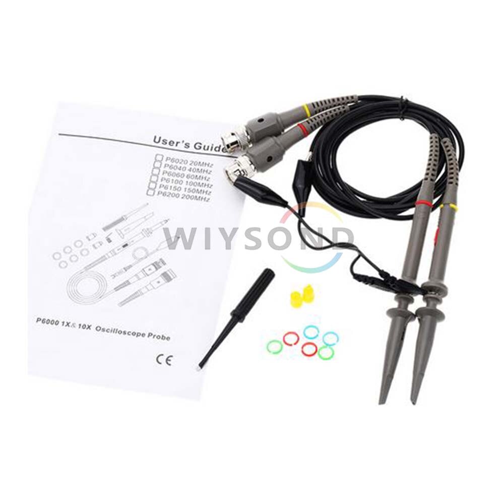 O017 2PCS x1 x10 1:10 P6020 20MHz Oscilloscope Clip Probe For Tektronix HP Oscilloscope Clip Probe