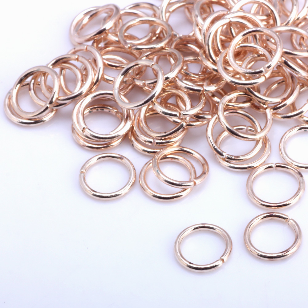 OlingArt Open Jump Ring 5mm/6mm/7mm/8mm/10mm Link Loop Rose Gold DIY Jewelry Making Connector