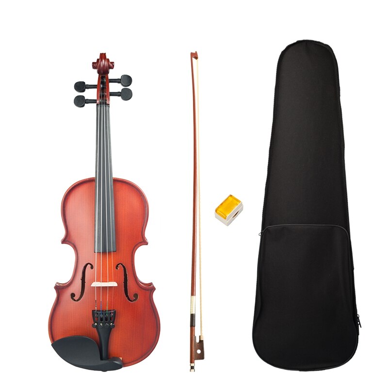 1/4 Violin Scrub Violin Student Violin Set Violin Beginner Natural Color Violin Use: Default Title