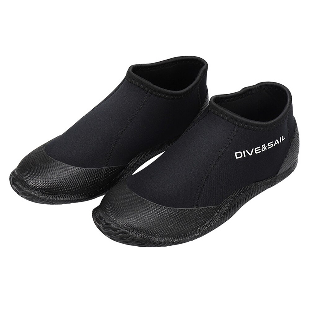 Scarpe da sub in neoprene da 3mm uomo donna stivali da immersione per adulti antiscivolo scarpe da spiaggia per Snorkeling immersioni subacquee: nero / XL