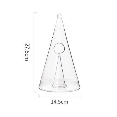 Botella de vino de cristal con forma de pirámide, 350-700 ml, hecha a mano, para familiar: 700ML