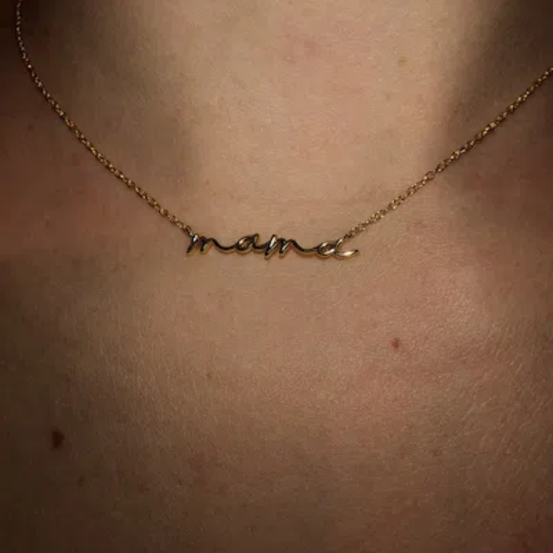 Mama kleine letter ketting minimalistische kettingen goudkleurige roestvrijstalen delicate moeders ketting choker sieraden