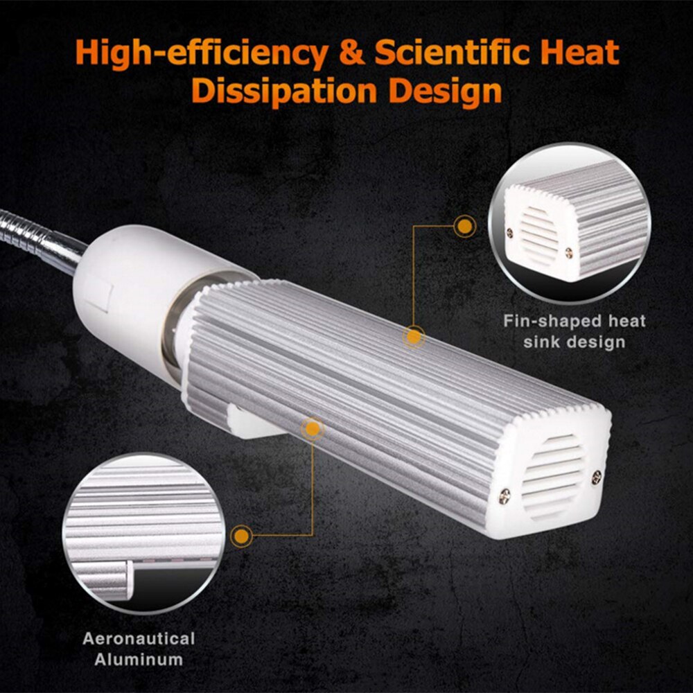 Led kweeklamp volledig spectrum 45w dubbele 50w flexibele led plantenzonlicht met intensiteit 60w e27 kasbloemen fytotherapie