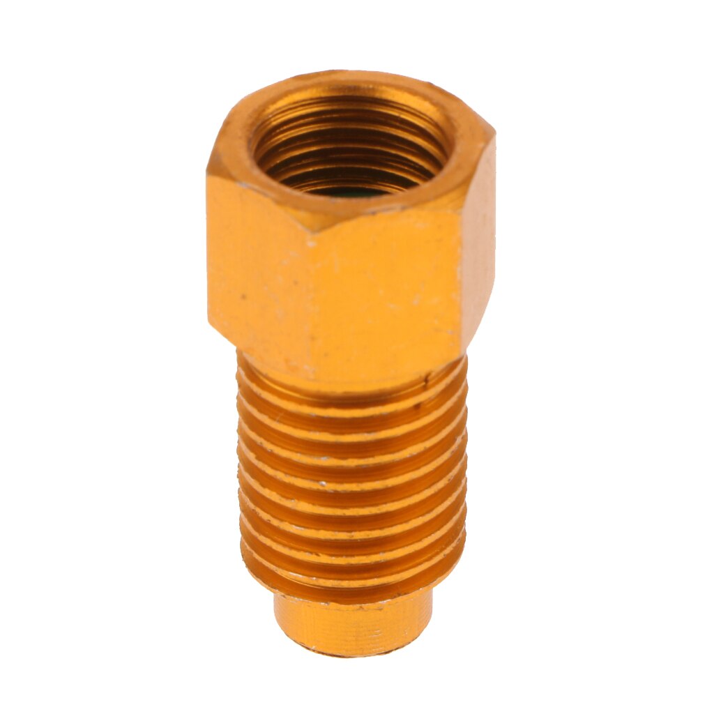 Aluminum Alloy R134A Refrigerant Tank Adapter Connector 1/4 SAE to 1/2 ACME