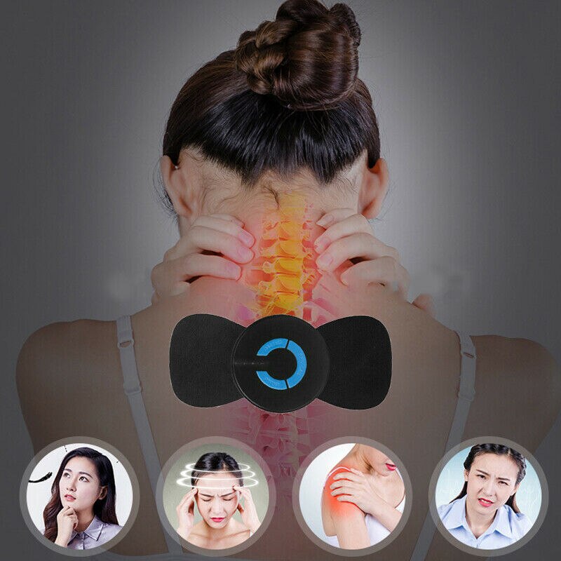 Portable Mini Electric Neck Massager Cervical Massage Stimulator Pain Relief