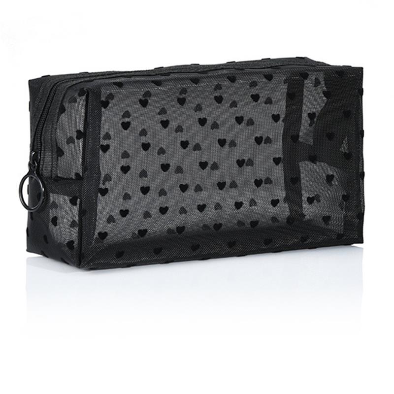 Coofit-Bolsa de maquillaje de malla transparente, organizador de cosméticos de gran capacidad, para exteriores, 1 unidad: 17