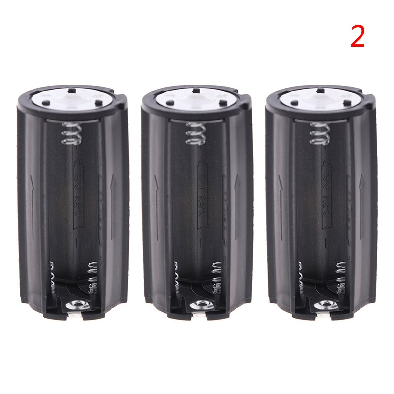 3x Aa Naar D Formaat Batterij Adapter Converter Holder Case Box 1/3Pcs: Blauw