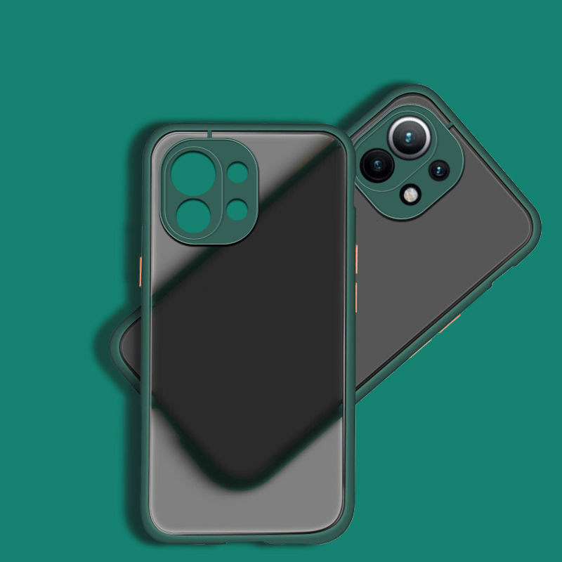 Stötsäkert, pansarskal i matt, genomskinligt skal till xiaomi  mi 11 lite 4g 5g matt tpu-skal till xiaomi  mi11 lite  ne 5g, fodral