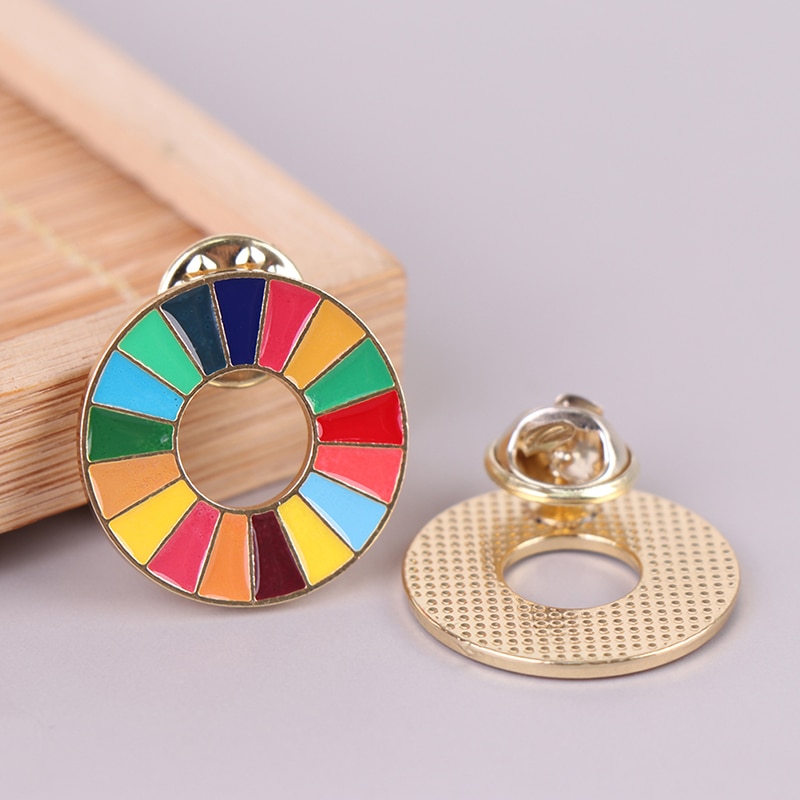 6g målene for bæredygtig udvikling broche united nations sdgs rainbow pin badge smykker til kvinder mænd lgbtq