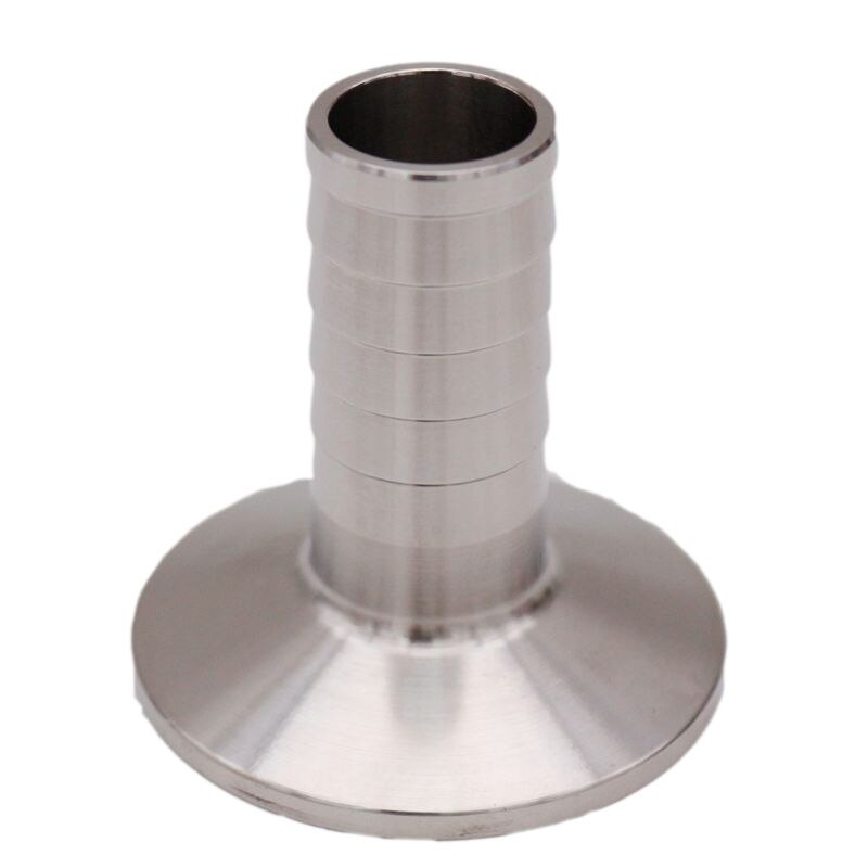 1.5" Tri Clamp x 3/4"(19mm)Hose Barb 50.5mm OD Sanitary 304 Stainless Steel Homebrew Beer & Craft Hardware