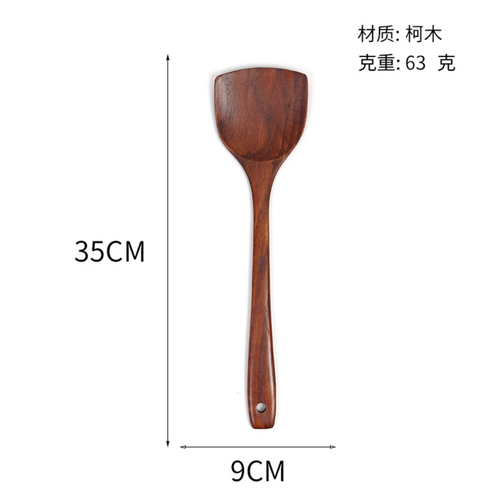 Pala de madera para cocinar, pala para sopa, cuchara de arroz, utensilios de cocina, juego de cucharas de madera para jardín y hogar, herramientas de cocina: C